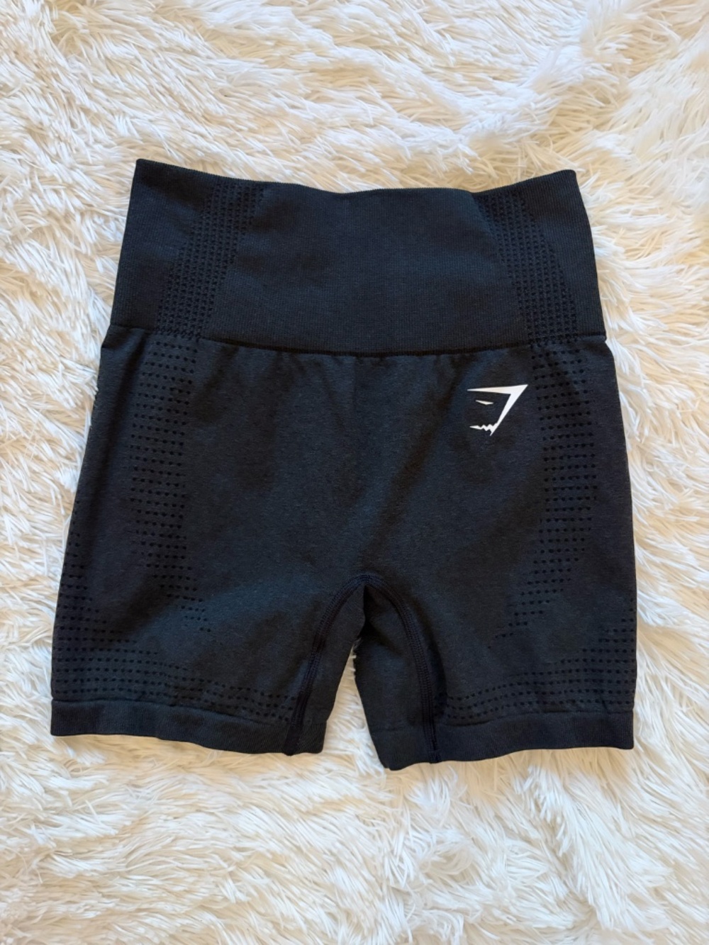 Gymshark Vital Seamless Shorts Black Marl Size XS